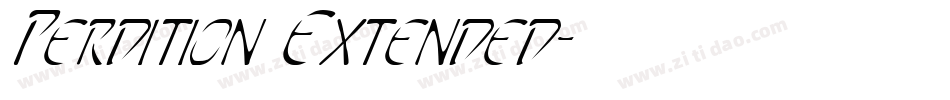 Perdition Extended字体转换